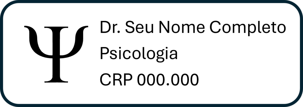 carimbo psicólogos